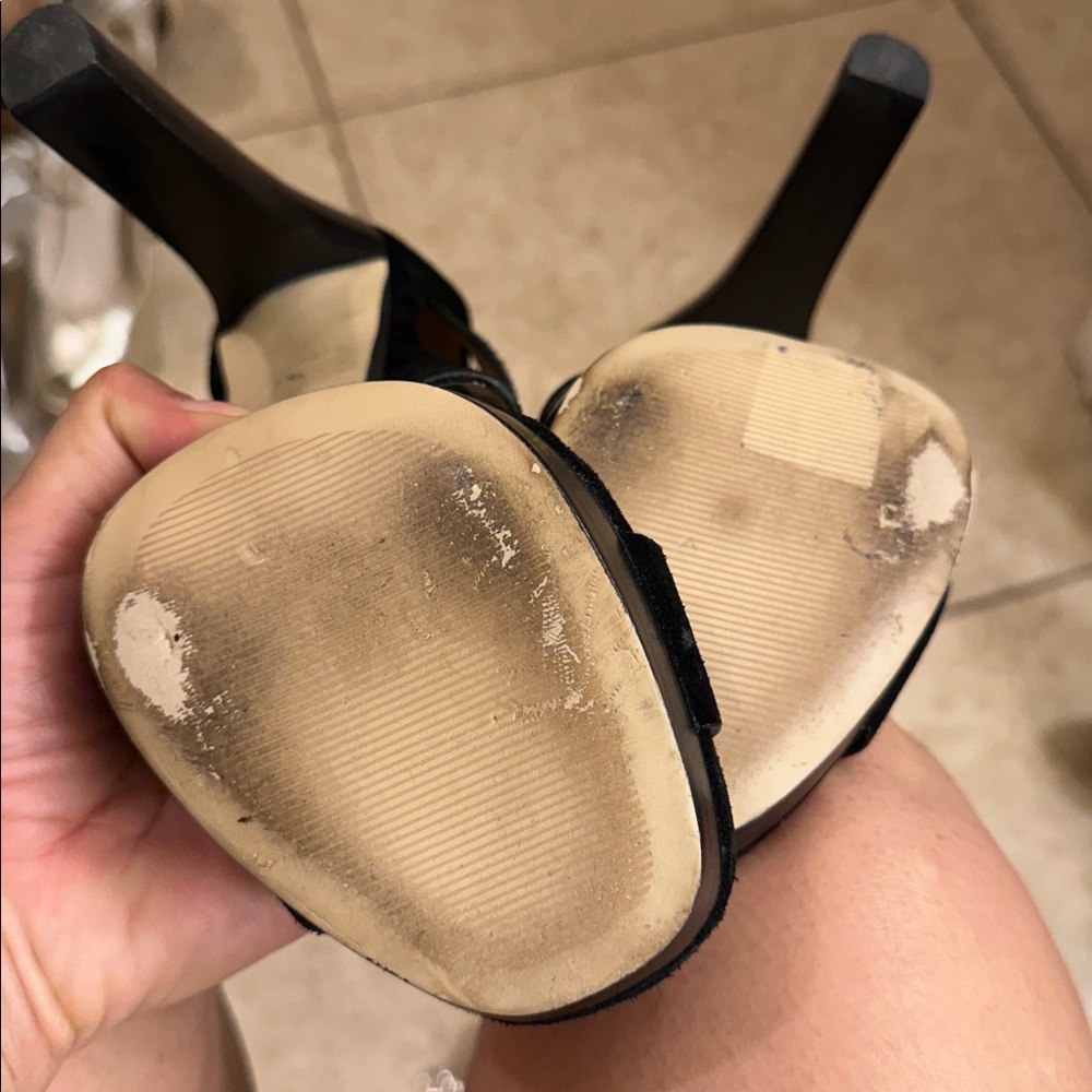 Michael Kors Sofia Platform Suede Black Heel - image 8